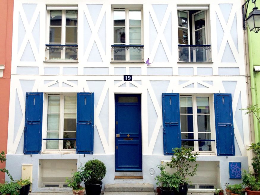 beautiful street in paris